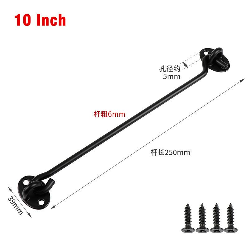 Heavy Duty Stainless Steel Window Wind Hook Extended Door Catch Latch for Sliding Door Fixing Home Repair and Window Hardware