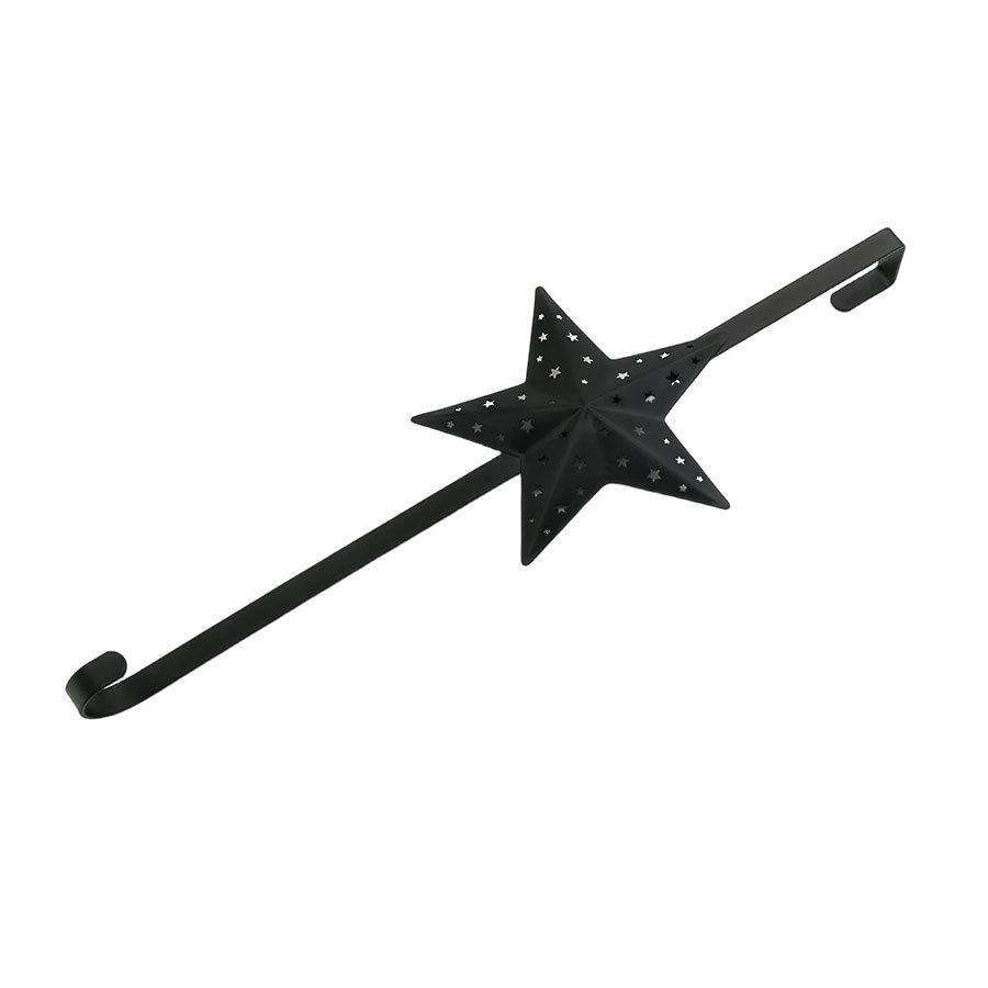 Large Star-Shaped Over-Door Vertical Load-Bearing Hook for Christmas Wreaths & Coat Storage