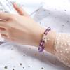 Natural Crystal Amethyst 925 Silver Bracelet Women'S Beads Beaded Jewelry Diy Bracelet