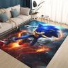 Cartoon 3D S-Sonics Retro Carpet Rug for Living Room Bedroom Home Sofa Decoration,Kids Play Non-slip Floor Mat