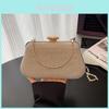 Elegant Plush Evening Bag With Clutch Closure For Womens Night Out