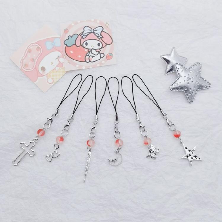 Beaded Strap Phone Chains Women Chain Cellphone Pendant Phone Chains Anti-Lost