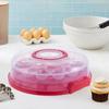 Cake Carrier with Lid Portable Pie Cupcakes for Party Cupcake Picnic Red