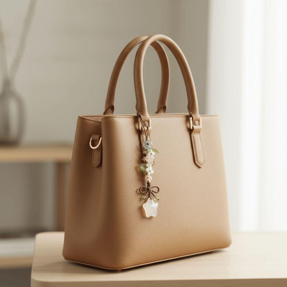 Ice Transparent Star Flower Pendant Sweet and Cute Bag Decoration Mobile Bag Pendant Chinese Style Phone Charm