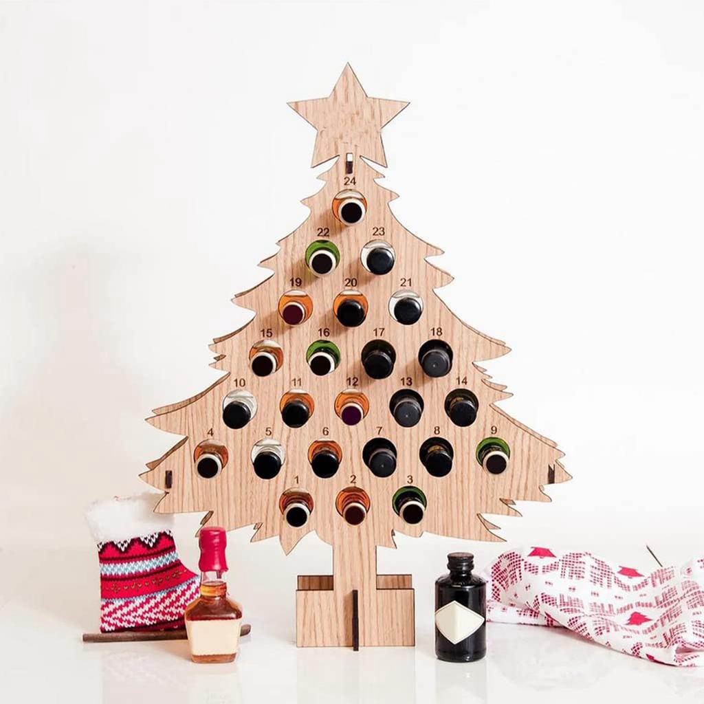 Erwachsene Weihnachten Baum Countdown Dekorationen Weihnachten Wein Rack Wein Halter Decor