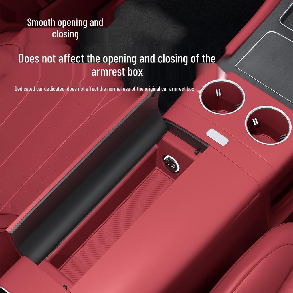 Silicone Partitioned Storage Box for AITO M7/M8/M9 Center Console Armrest