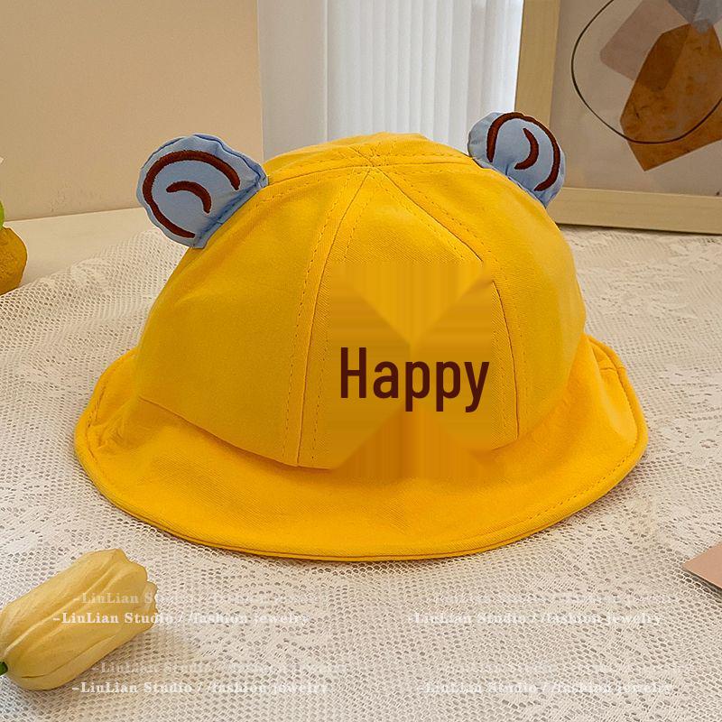 Kids' Cartoon Crane Baseball Cap - Cute Korean Style for Spring & Summer