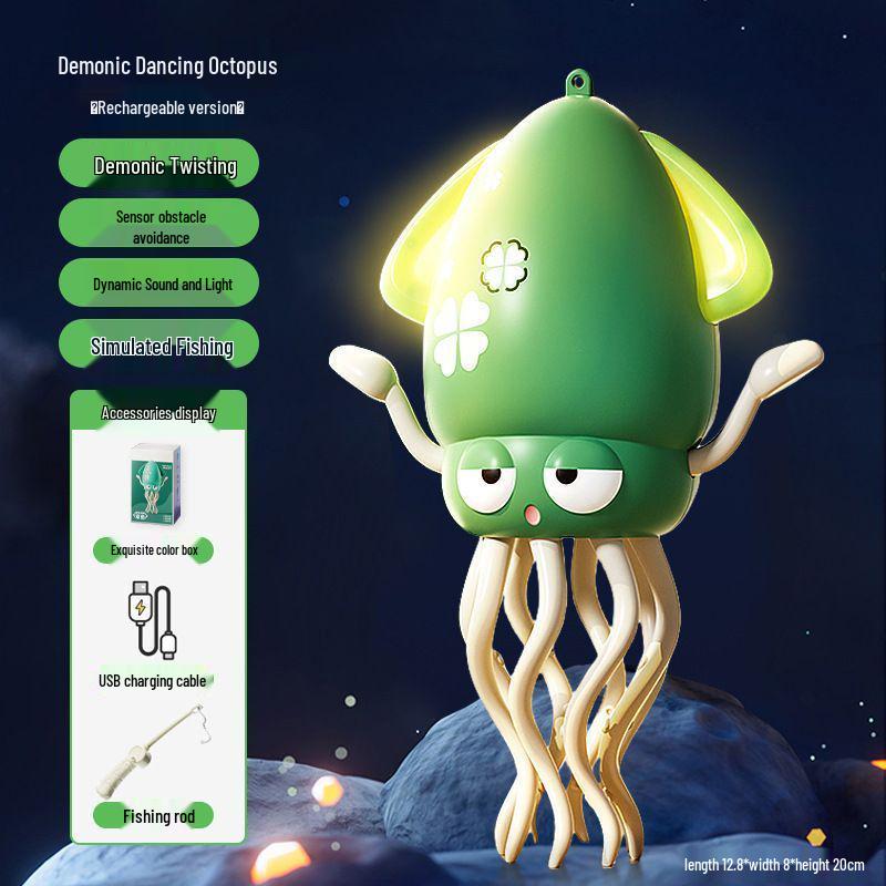 Kiddie Electric Dancing Octopus - Interactive Jellyfish Toy with Sensor Activation