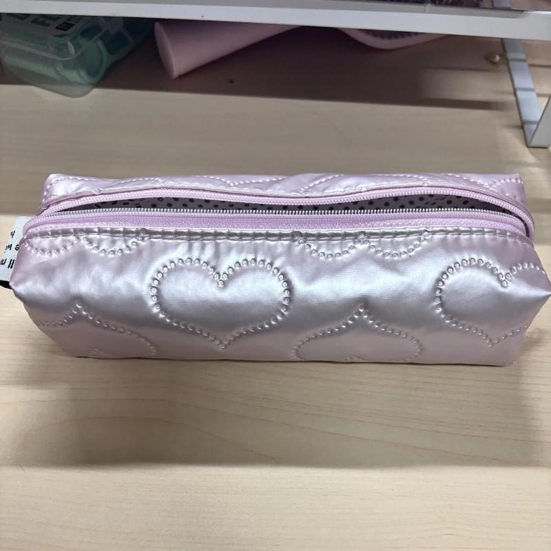 New Pencil Case Ins Style Love High Value Student Cute Girl Stationery Bag Large Capacity Storage Bag Cosmetic Bag