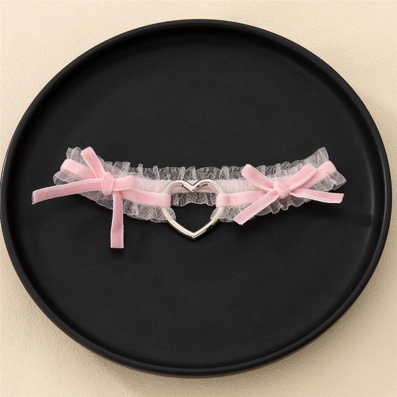 

1 шт. Мереживний еластичний бант-кільце для ноги з написом «Love» Love Лоліта Наречена Підв язка для ноги Кільце на стегно Рольова гра Кільце для ноги Весілля Сексуальна підв язка рожевий