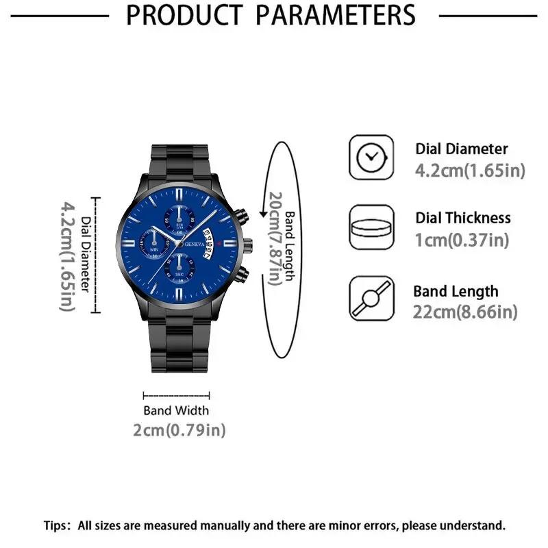Fashion Simple Mens Watch Round Analog Alloy Male Watch Business Casual Men's Quartz Wrist Watch Ramadan Father's Day Gift