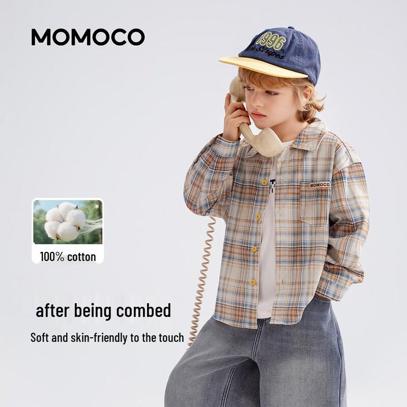 MOMOCO Boys' Fashion Long Sleeve Casual Shirt