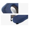 U-förmiges Nackenkissen Kationisches Gewebe Nackenschutz Memory-Schaum Reisekissen für Reise Auto Zuhause Blau Einzeln Nacken