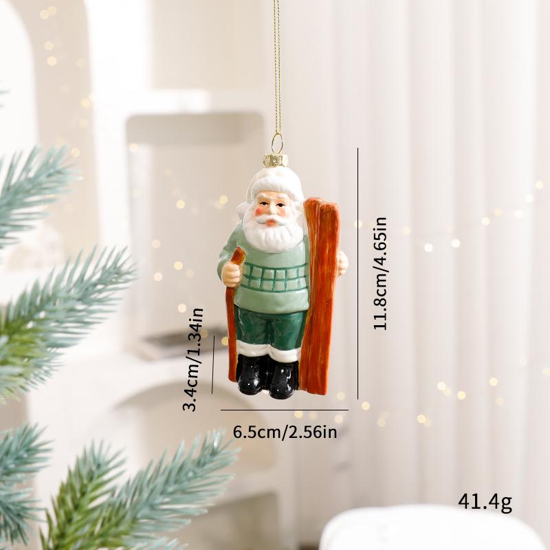 2025 New Christmas Ornaments Set Santa Claus & Novelty Ball Hanging Pendants for Xmas Tree Decor Home Party Decoration