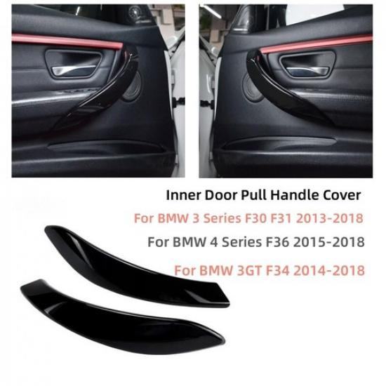 2PCS For BMW F30 F80 F31 F34 F36 Left & Right Inner Door Pull Handle Trim Cover
