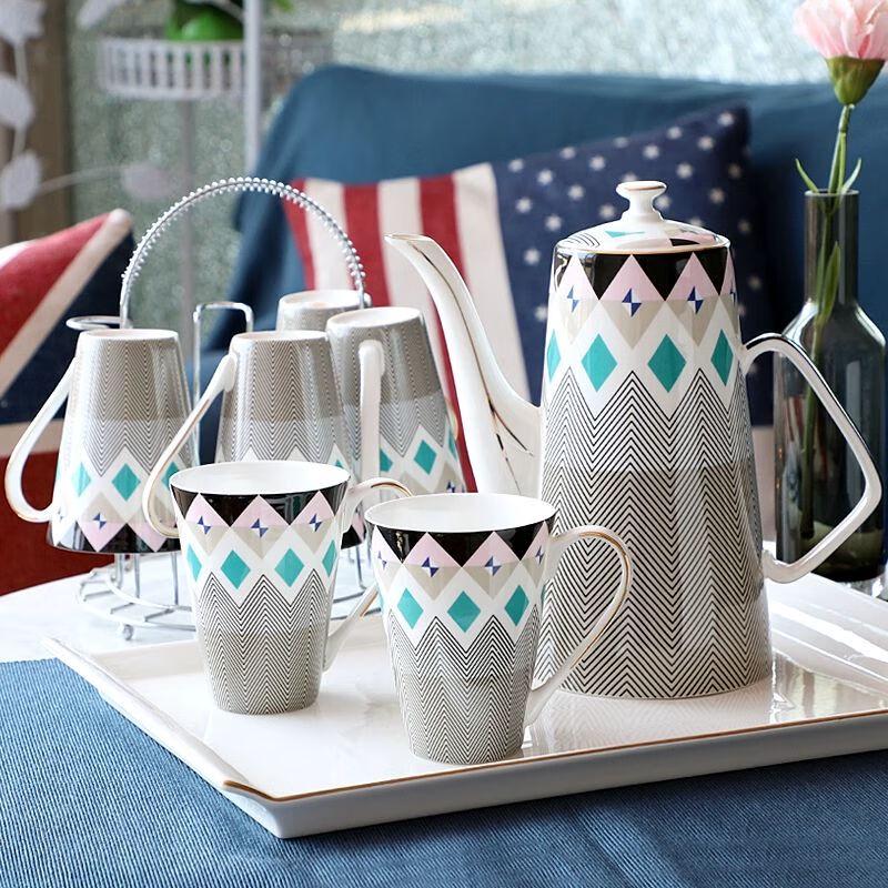 TXRMDX European Ceramic Teapot and Cup Set