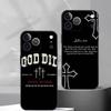 Gods J-Jesus Bible Verse Phone Case For iPhone 17,16,15,14,13,12,11 Plus,Pro Max,XS,Soft Silicone Black Cover