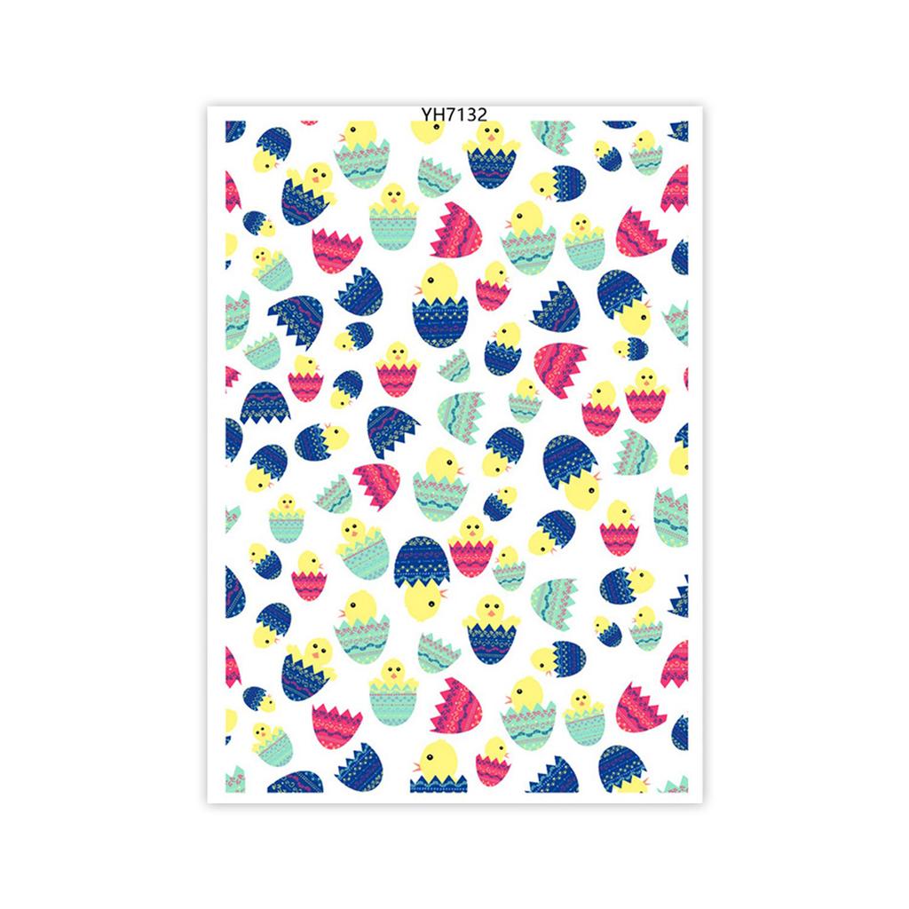 Water Soluble Clay Transfer Sheets Easters Rabbits Colored Eggs Transfer Paper Earrings Making Tool for Jewelry Making
