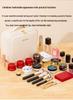 High-Grade LED Mirror Travel Makeup Bag for Women: Portable, Large Capacity, and Compartmentalized for Brushes