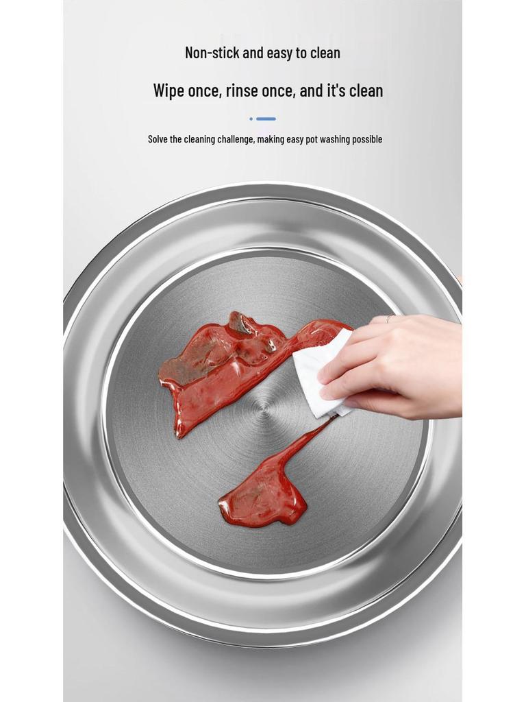 304 Stainless Steel Non-Stick Electric Griddle & Multi-Functional Frying Pan