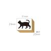 Cute Black Cat Stationery Stylish Wooden Rubber Stamp Made In Japan Stamps, Set, Gift, (#23)