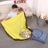 Convenient Portable Kids Toy Organizer Quick Storage Detachable Storage Bag with Handles Game Mat