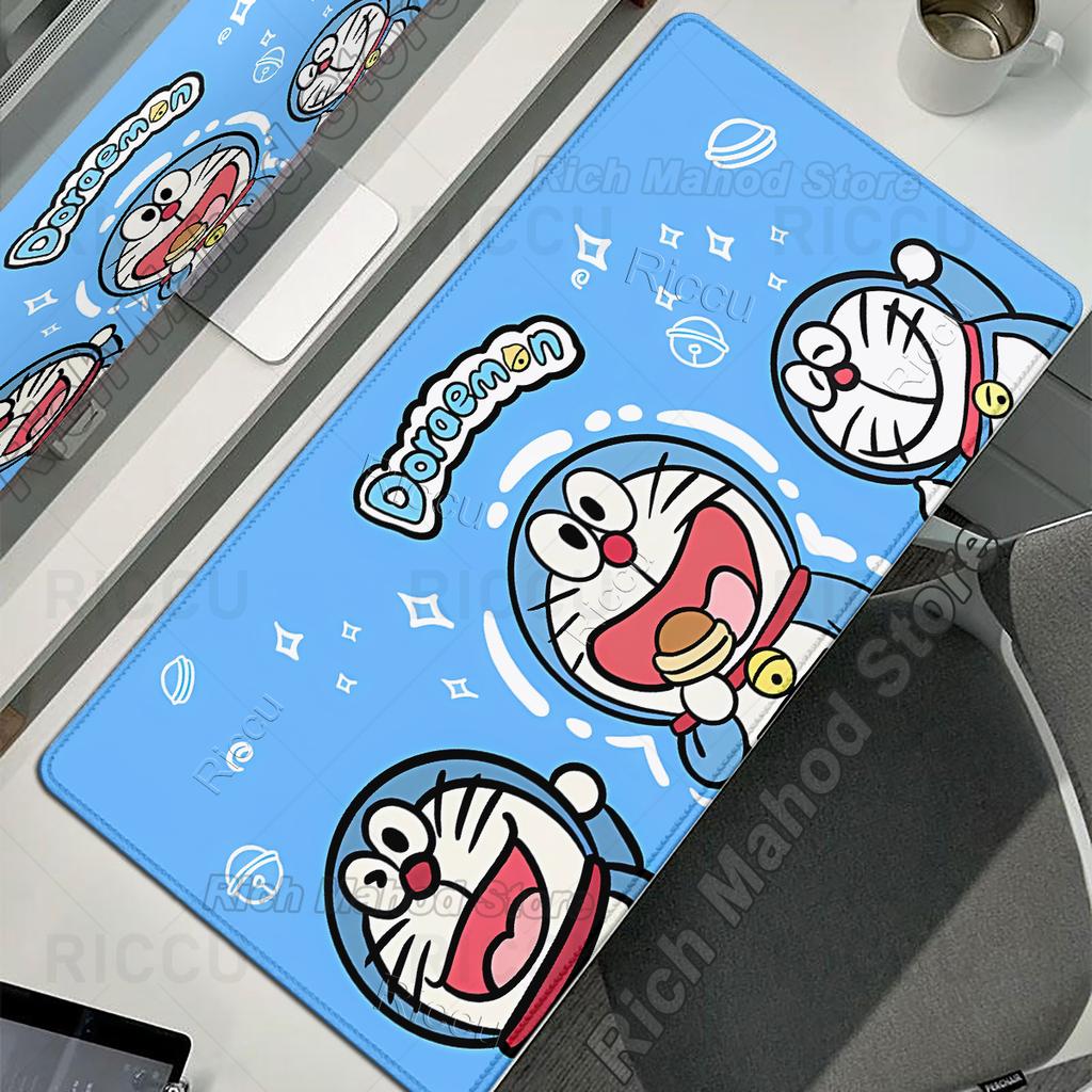 Extended Anime Mousepads Kawaii D-doraemon Pattern Non-slip Desk Mats Gaming Accessories Laptop Office Desk Keyboard Rubber Mats
