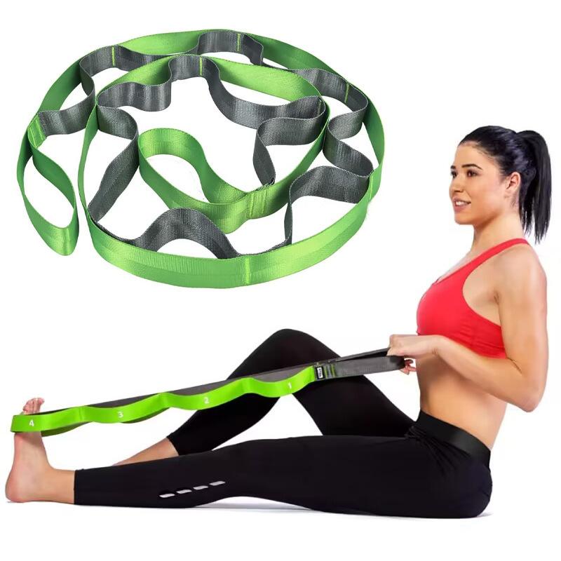 Yoga Stretching Belt, Stretching Belt, Segmented Adjustment, Auxiliary Pull Hamstring and Ligament Stretching Belt, One-word Horse Training Puller