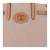 Valentino Antibes Logo Magnetic Closure Cotton Tote Bag Women Tote Bag Light-Brown W2B0R20EZTR2H