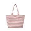 Striped canvas bag new tote leisure bag shoulder large capacity tote bag shopping bag