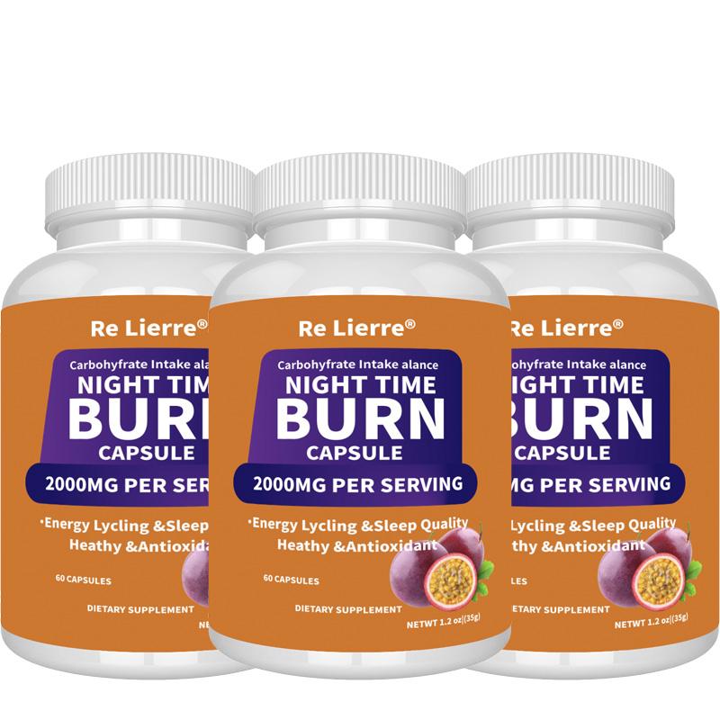 RE LIERRE Night Time Burn Capsules - 2000MG Daily Wellness Supplement