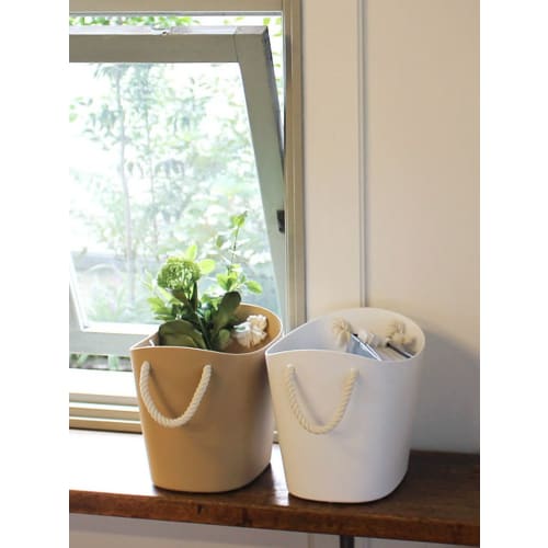 Yawata Kasei Multi-Basket, White, Medium, 19L, sceltevie balcolore (236481), 27x40x30.5cm