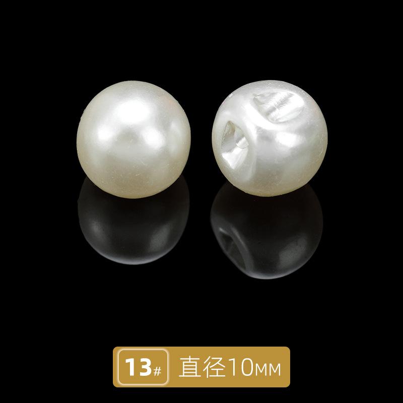 10 szt. Guzik do kardiganu Guzik do czongsamu Guzik do koszuli Perłowy Okrągły Żywiczny Guzik bez dziurki Guzik do koszuli Sukienka swetrowa Guzik z koralikami