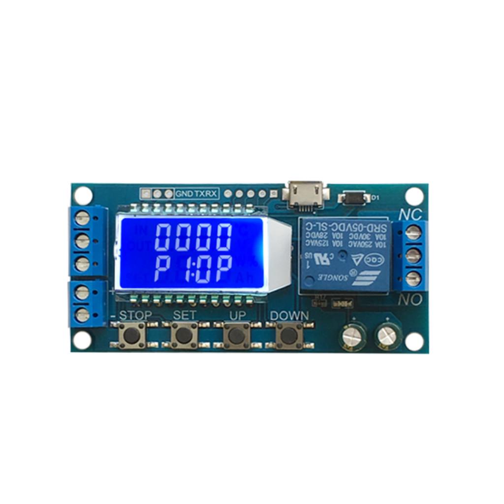 Buy DC 5V LCD Display Cycle Delay Time Timer Relay ON OFF Switch Module ...