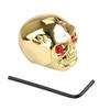 Skull Head Electric Guitar Bass Volume Tone Pot Control Knobs Buttons Skull Knob + Wrench