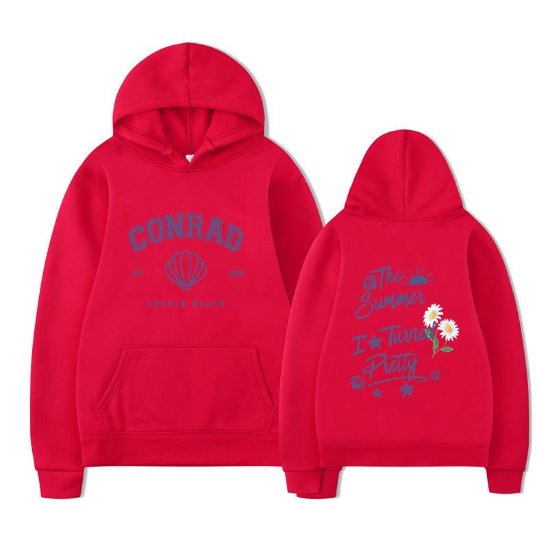 The Summer I Turned Pretty Conrad Cousin Beach Hoodie Men Women Fleece Warm Autumn Winter Hooded Sweatshirt Casual Beach Pullover