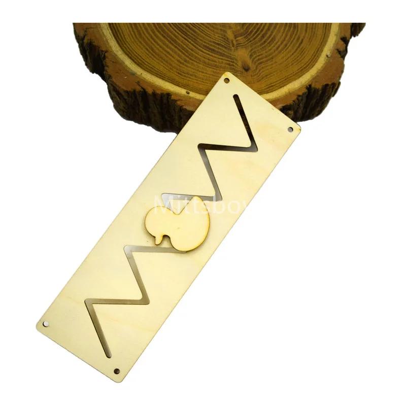 DIY Busy Board Montessori Educational Toys Animal Slide Zipper Numeric Letter Cloud Wood Chip Graphic Pairing Wooden Parts Gifts