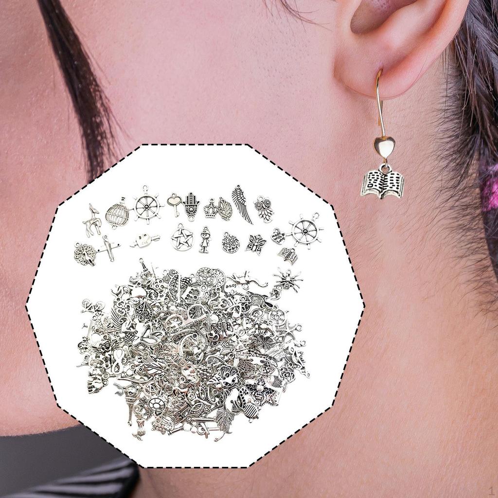 200 Stück Anhänger Dangle Anhänger Schmuck zur Herstellung von Halsketten