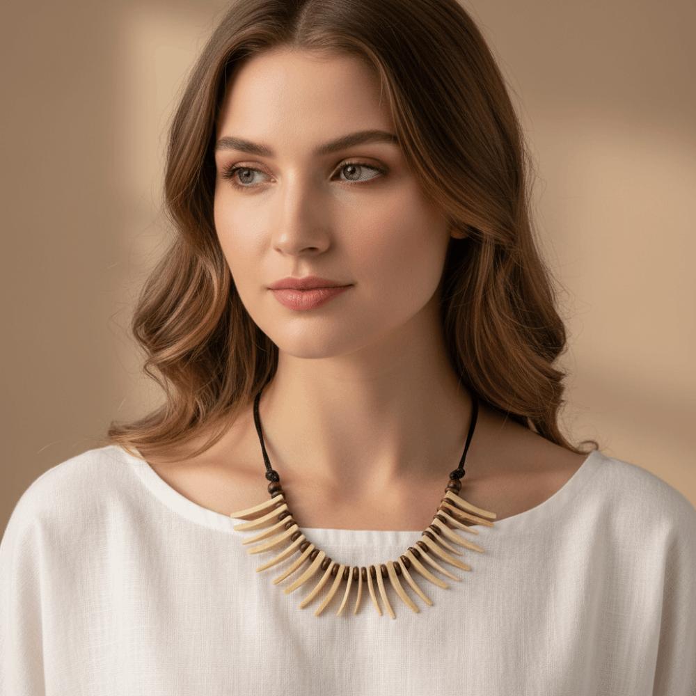 Natural Shell Necklace Handmade U-Shape Pendant Jewelry Summer Women Jewelry Accessories