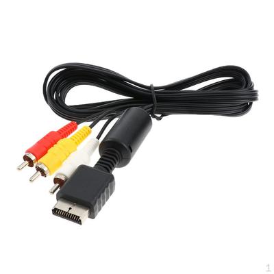 6ft AV Kabel 3/PS2/PS1 Audio Video Stereo Monitor Anschluss RCA Composite Kabel