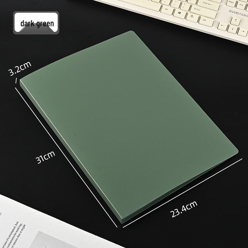 Gradient Transparent Multi-layer Music Score & Test Paper Folder - Large Capacity Storage Book with Flip-over Insert Pages