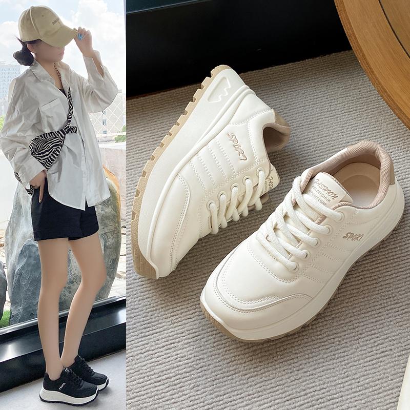 Fashion Fashion Autumn 2025 Women Casual Sneakers Leather Woman Sneakers Female Platform Vulcanize Shoes Zapatillas De Mujer 962