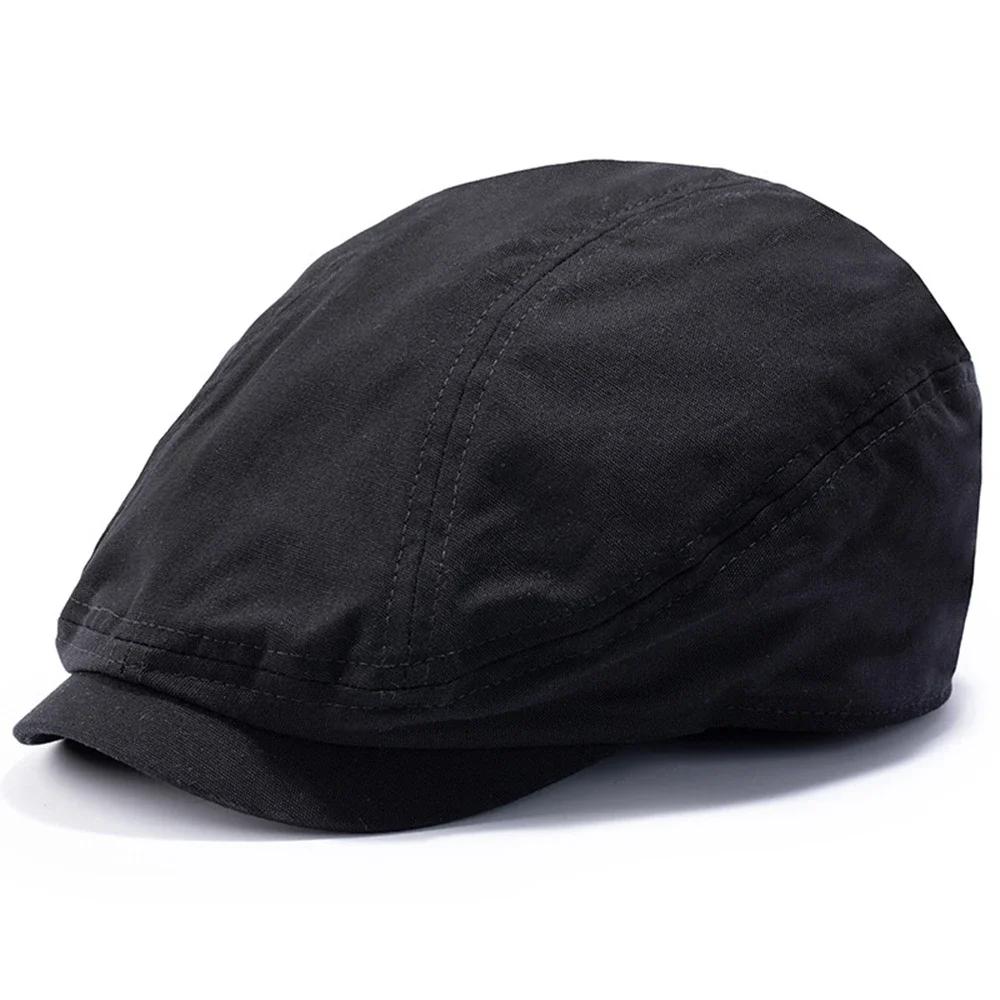 

Oversize Beret Caps for Men Newsboy Hat Big Head 64cm Cotton Dad Flat Irish Caps Large Cabbie Hat Women Fashion Octagonal Cap XL 61-64cm чорний