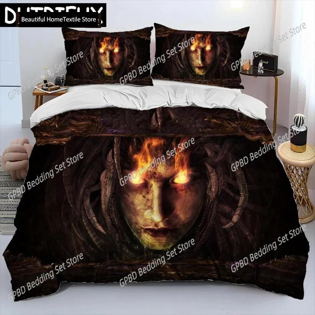 StarCraft Game Gamer PC Bedding Set Boys Girls Twin Queen Size Duvet Cover Pillowcase Bed Boys Adult Fashion Home Textileextile