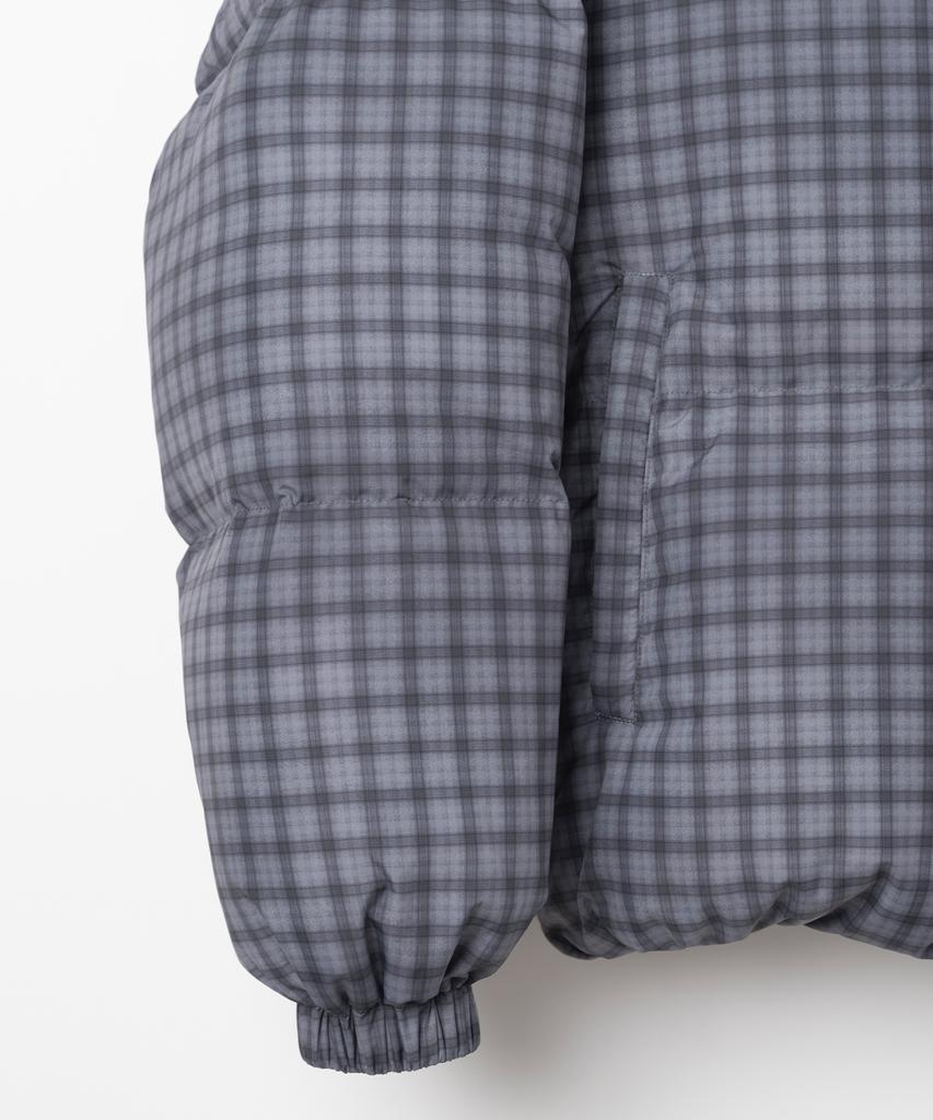 Millo Archive Plaid Pattern Duck Down Padded Jacket [Smoke Grey]