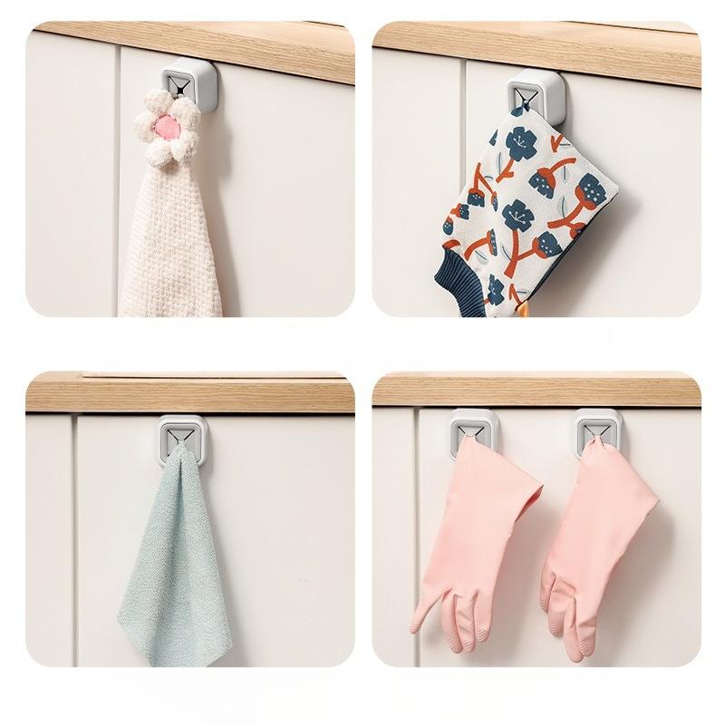 New Towel Plug Non-punching Toilet Bathroom Simple Storage Hook Kitchen Rag Plug Dish Towel Storage Hanging