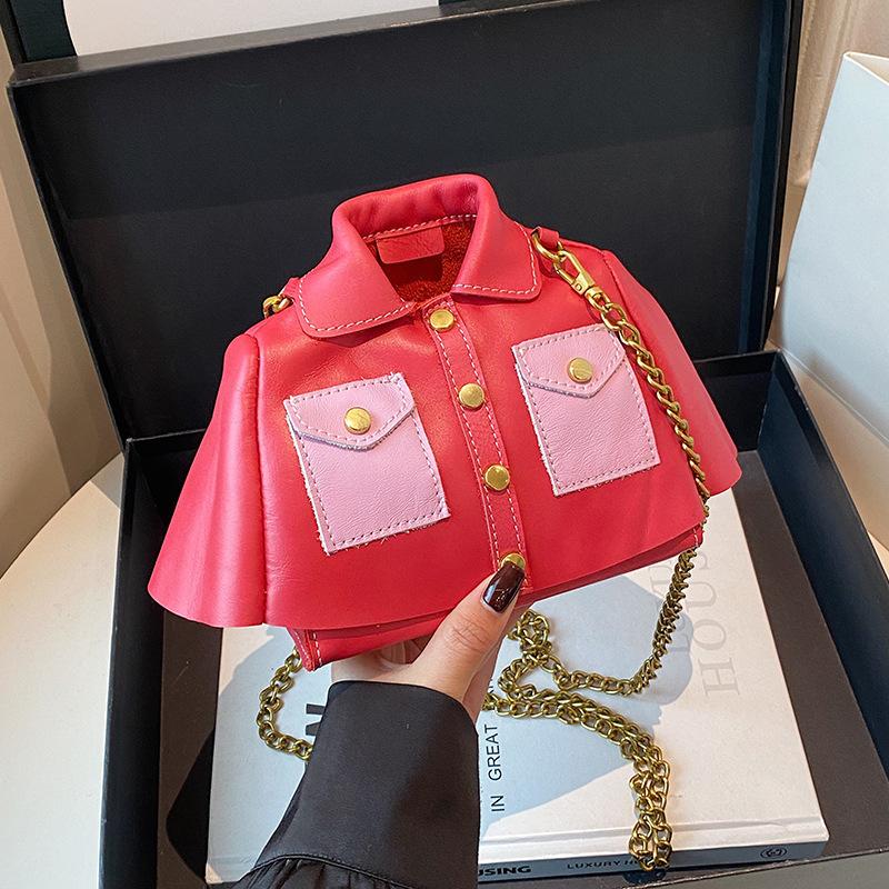 High-Quality Texture Bag for Women, Niche Design Suit Bag, Korean Style Chain Crossbody Bag, Lipstick Bag, Clothing Bag
