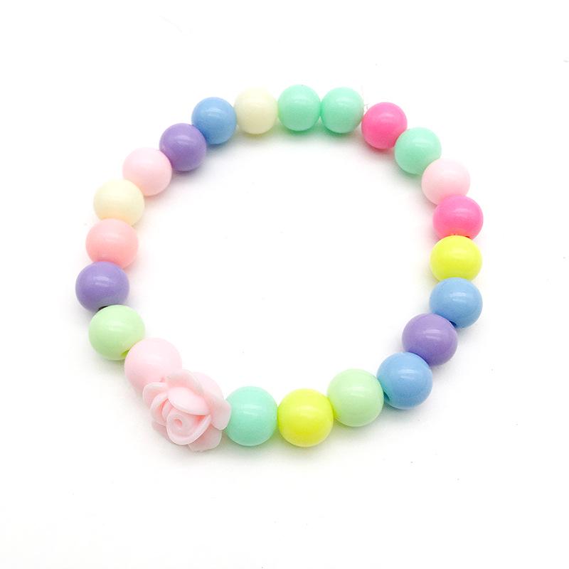 50g Mix of Acrylic Butterfly, Heart, Round Loose Beads for DIY Macaron Color Bracelets & Necklaces.