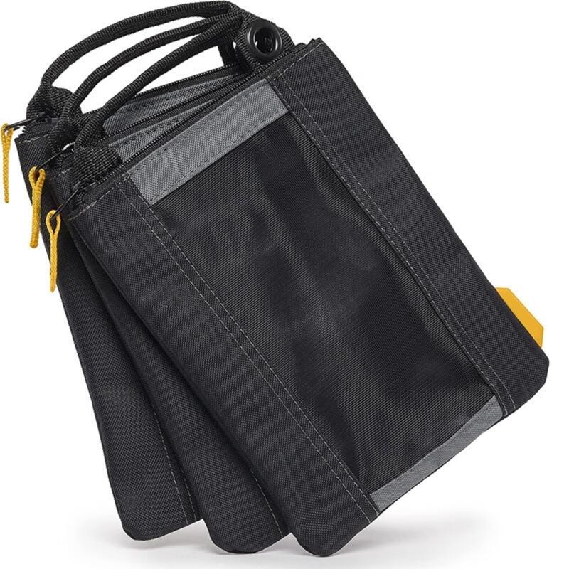 

3 Pieces Strong Black Tool Storage Bags Organizer Constructed From Universal Fabric Perfect For Indoor And Outdoor Use 1