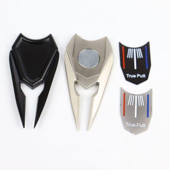 Golf Divot Fork Heavy Duty Sharp Magnetic Abrasion Resistant Lawn Care Rust-proof Golf Divot Repair Tool Golf Club Ball Marker Golf Training